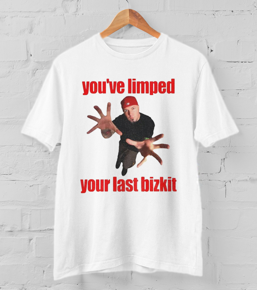 You’ve Limped Your Last Bizkit Red Cap Nu Metal Style T-Shirt
