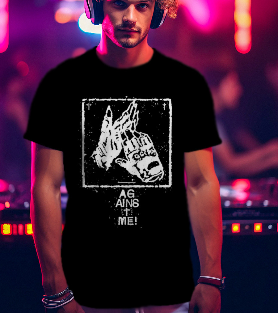Against Me! Gloves Hands Graphic Print T-Shirt