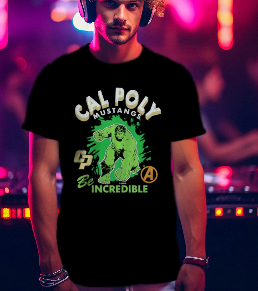 Cal Poly Mustangs Be Incredible Hulk Avengers T-Shirt