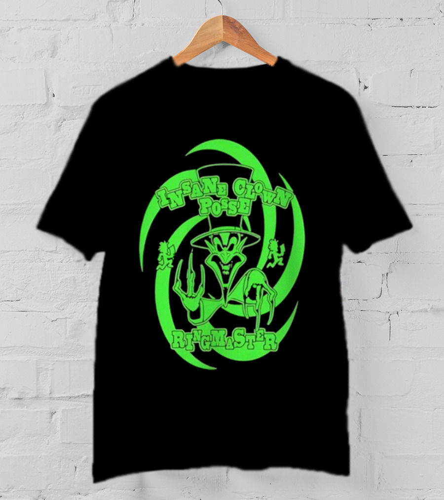 Insane Clown Posse Ringmaster Neon Green Logo T-Shirt