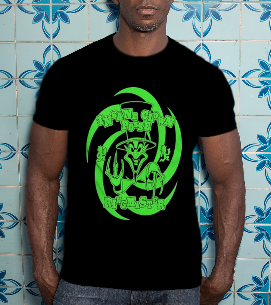 Insane Clown Posse Ringmaster Neon Green Logo T-Shirt