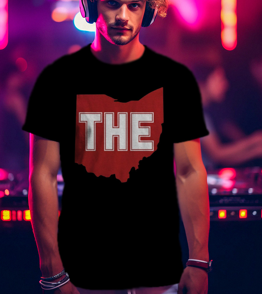 Ohio State Buckeyes Football Game Day Pride The State Map T-Shirt