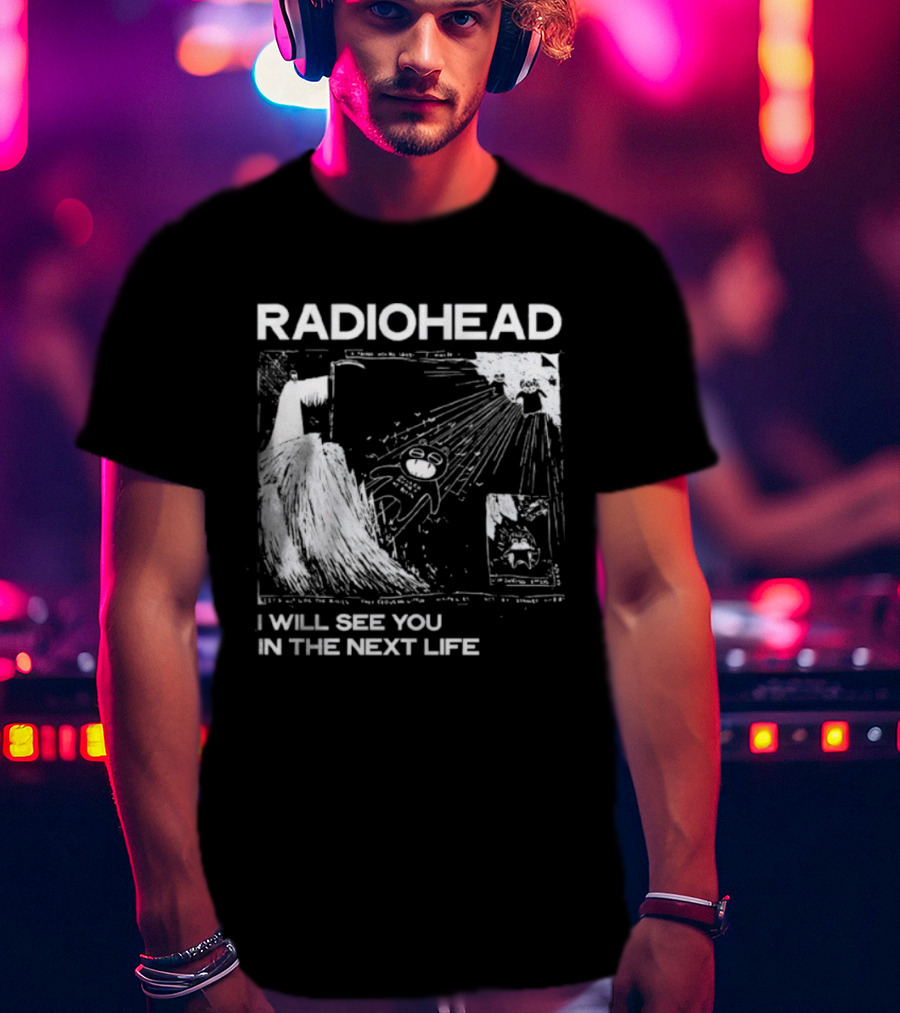 Radiohead I Will See You In The Next Life Vintage Album Art Concept T-Shirt