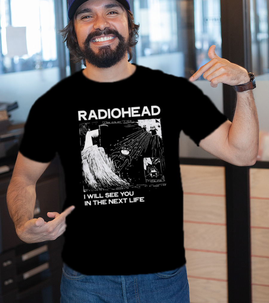 Radiohead I Will See You In The Next Life Vintage Album Art Concept T-Shirt