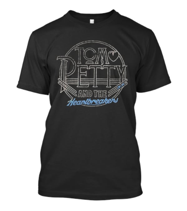 Tom Petty And The Heartbreakers Circle Heart Band Name T-Shirt