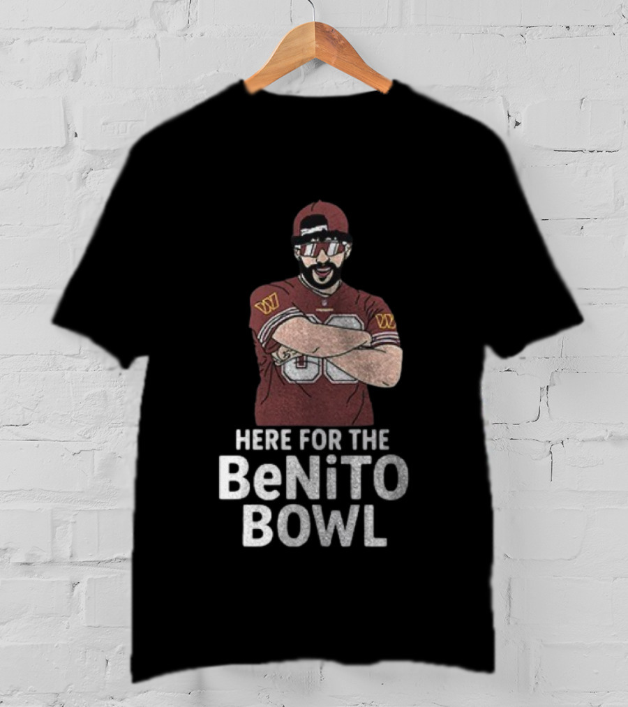 Washington Commanders Super Bowl Halftime Here For The Benito Bowl T-Shirt