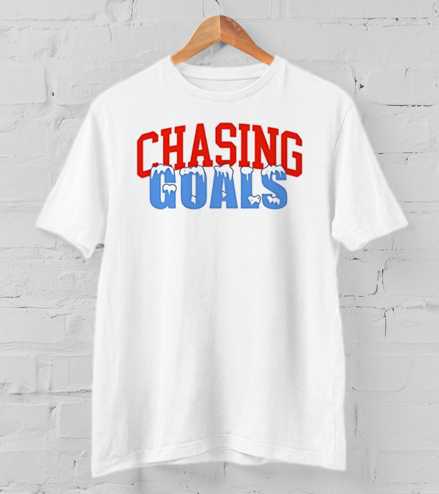 Chasing Goals Ice Sports Motivation T-Shirt