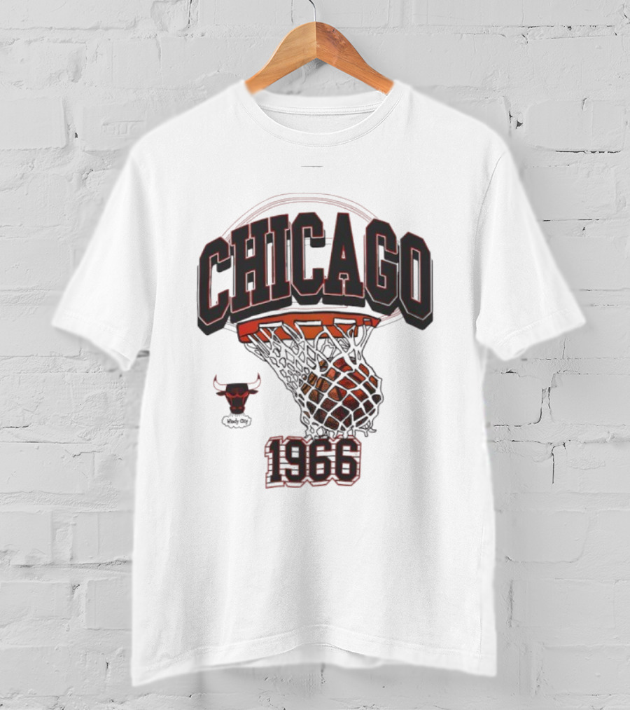 Chicago Bulls 1966 Basketball Hoop T-Shirt