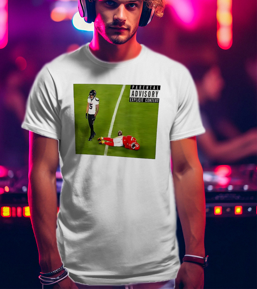 Parental Advisory Football Hit Jalen Pitre Versus Kansas City T-Shirt