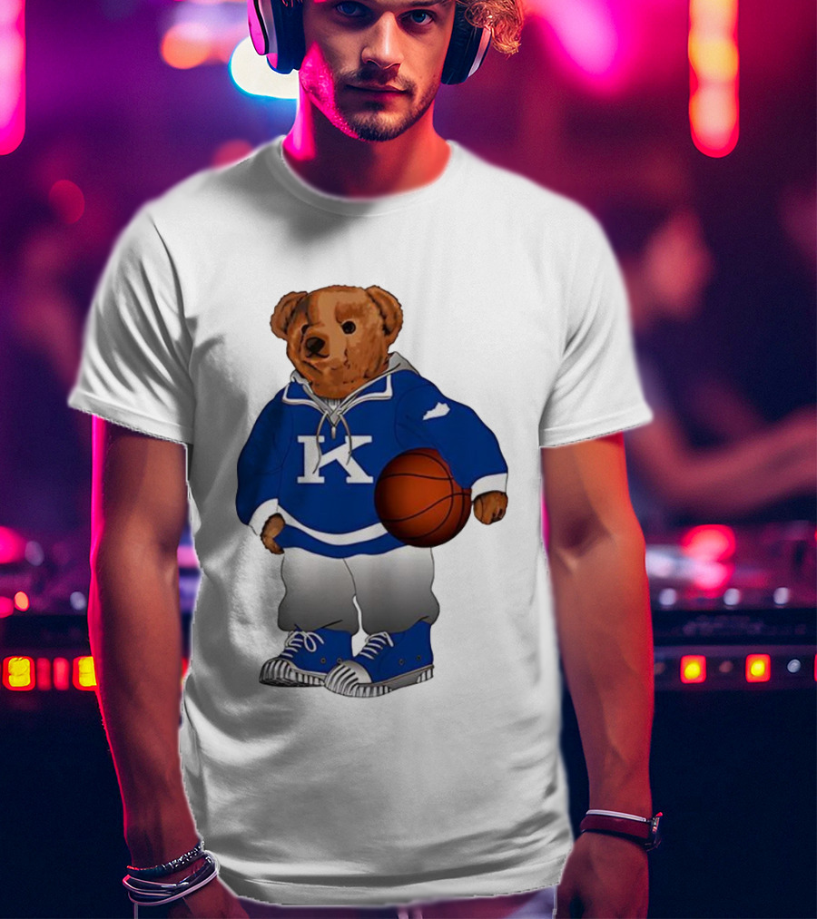 Kentucky Wildcats Polo Bear Basketball Lover NCAA Fan Apparel T-Shirt