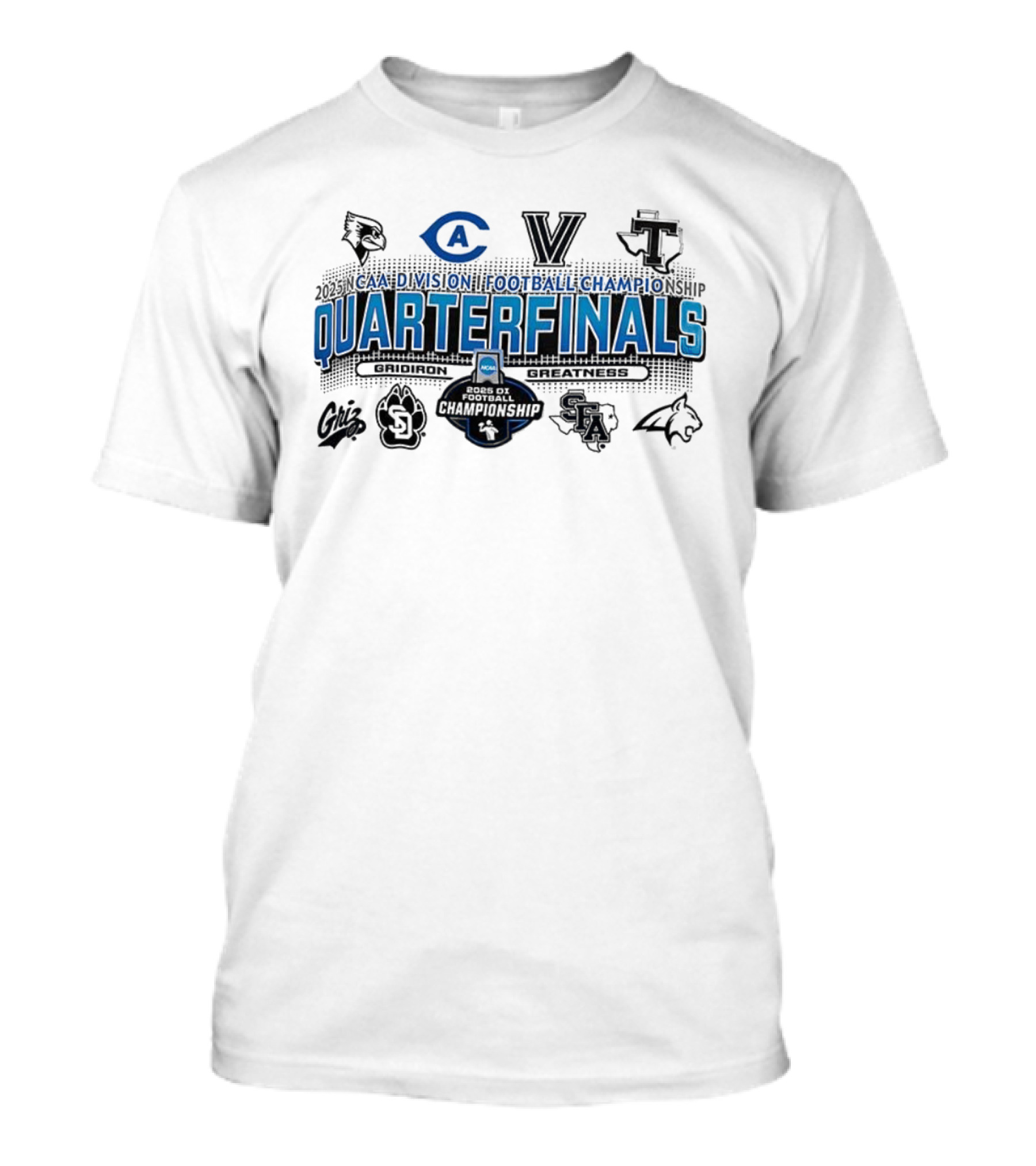 NCAA Division I Football Championship Quarterfinals Gridiron Greatness T-Shirt
