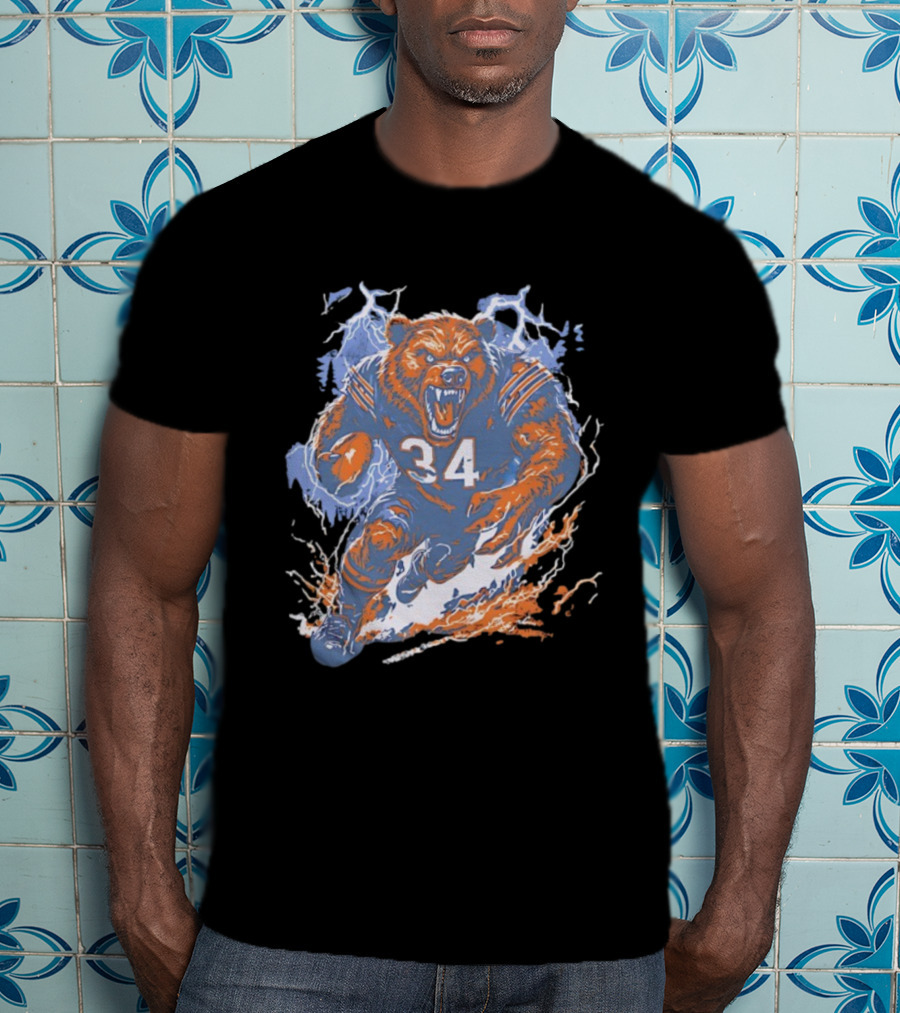 Chicago Bears Windy City Beast 34 Rage Football Mascot T-Shirt