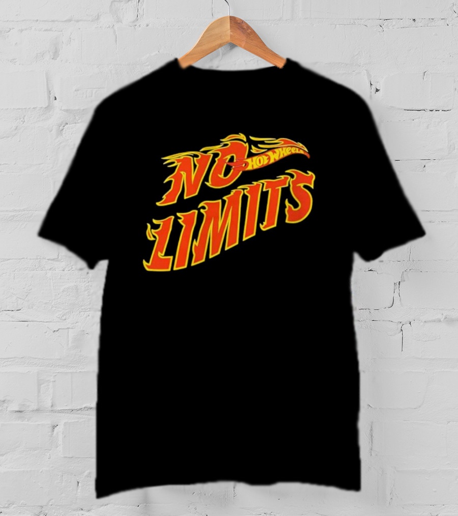 Hot Wheels No Limits Flame Text T-Shirt