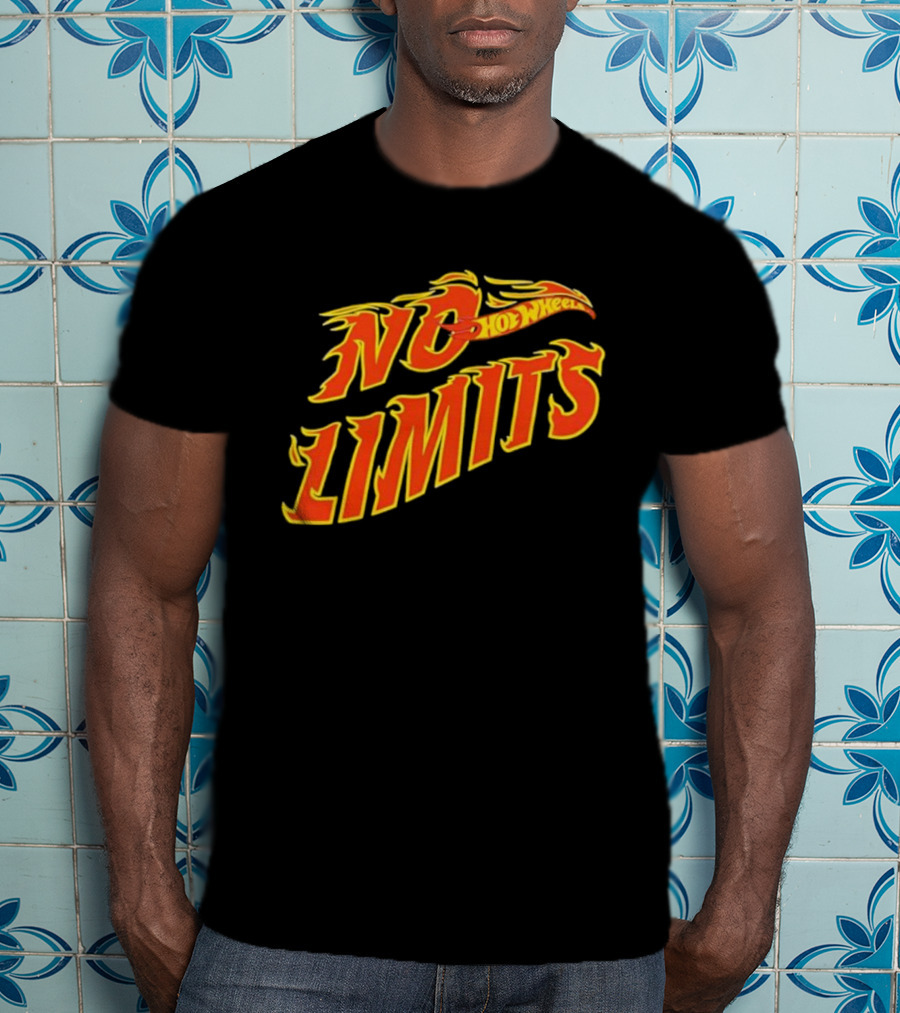 Hot Wheels No Limits Flame Text T-Shirt