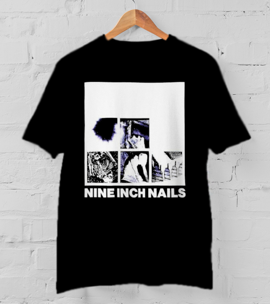 Nine Inch Nails Bad Witch Album Art With Square Panel Imagery T-Shirt