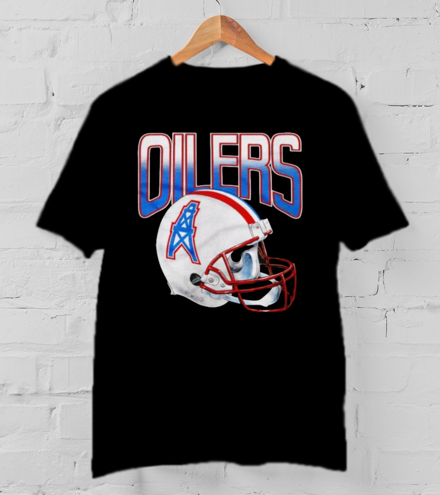 Oilers Football Gradient Helmet Classic Logo T-Shirt