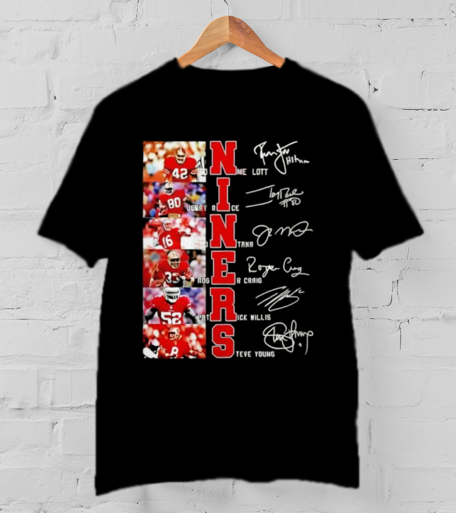Niners San Francisco 49ers Legendary Players And Numbers T-Shirt