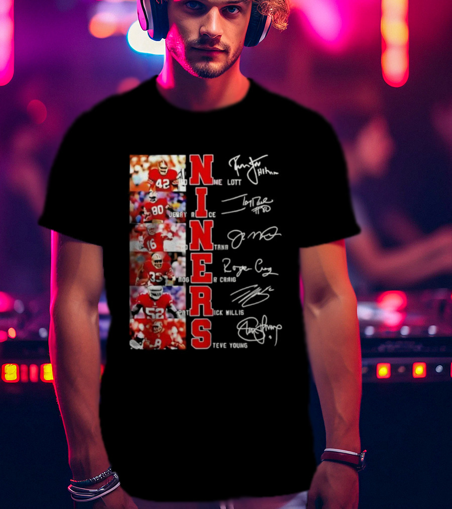 Niners San Francisco 49ers Legendary Players And Numbers T-Shirt