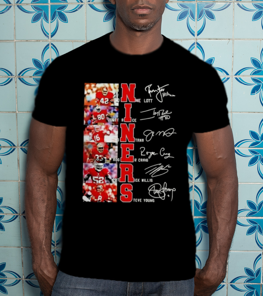 Niners San Francisco 49ers Legendary Players And Numbers T-Shirt