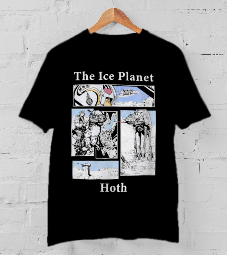 The Ice Planet Hoth Star Wars Story Panel T-Shirt