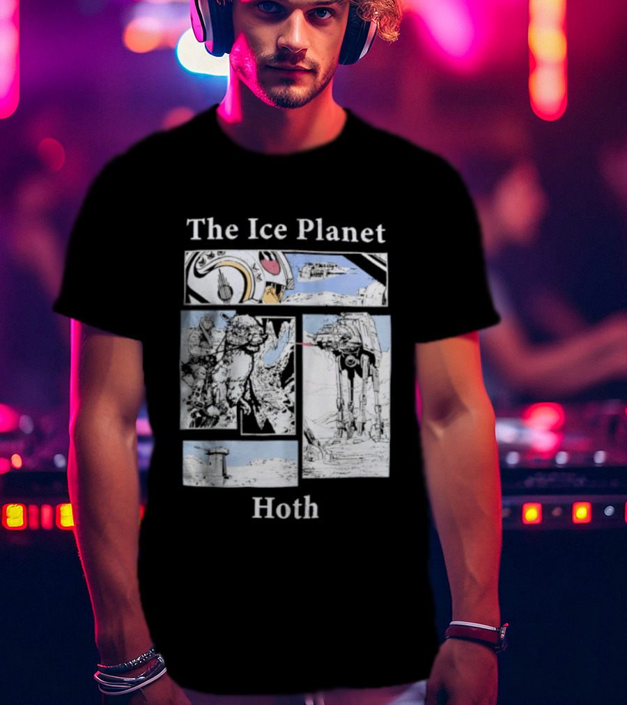 The Ice Planet Hoth Star Wars Story Panel T-Shirt