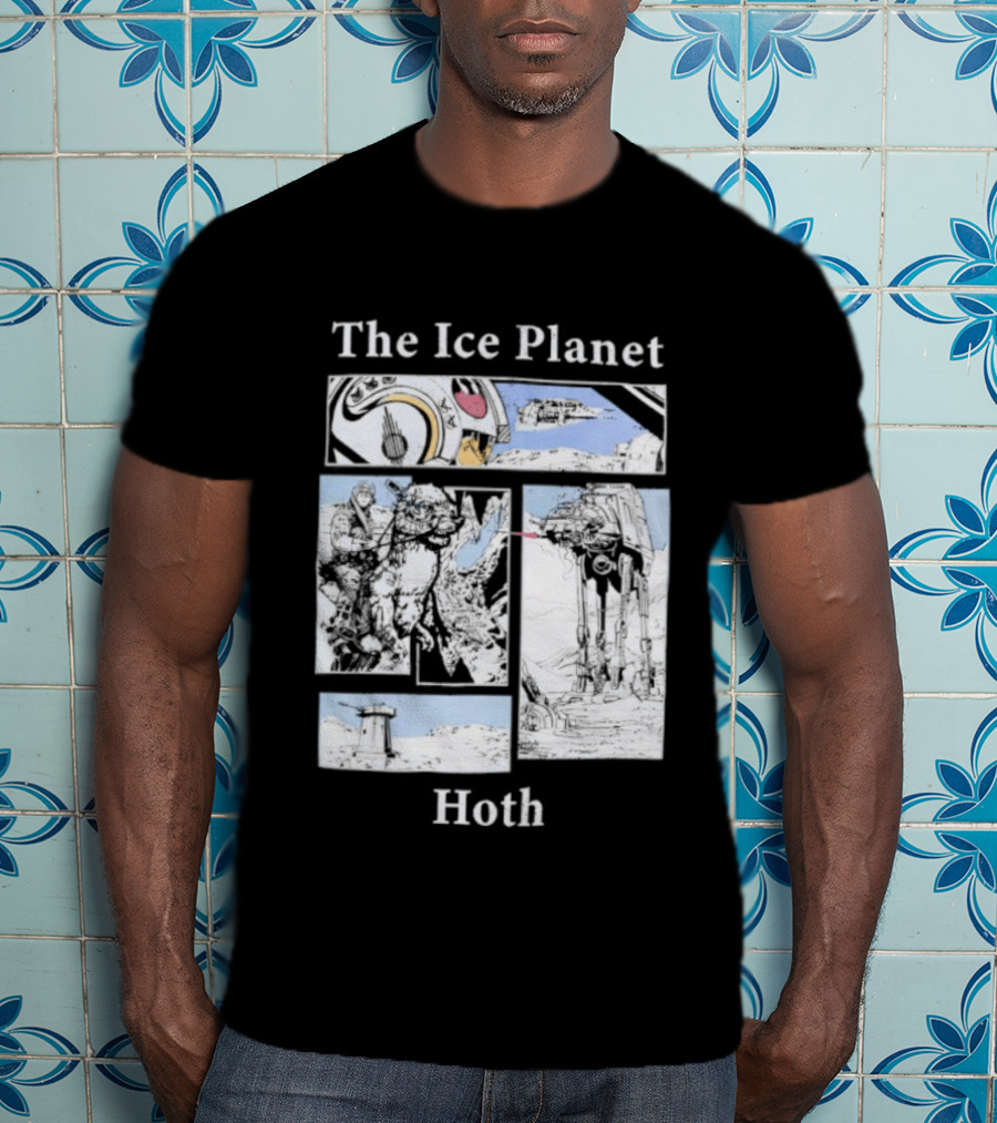 The Ice Planet Hoth Star Wars Story Panel T-Shirt