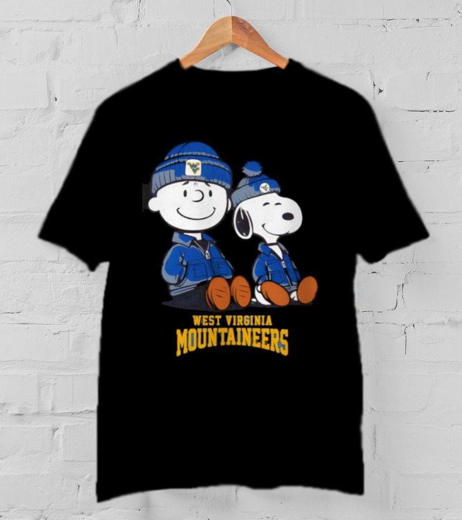 West Virginia Mountaineers Snoopy Charlie Brown Collaboration T-Shirt