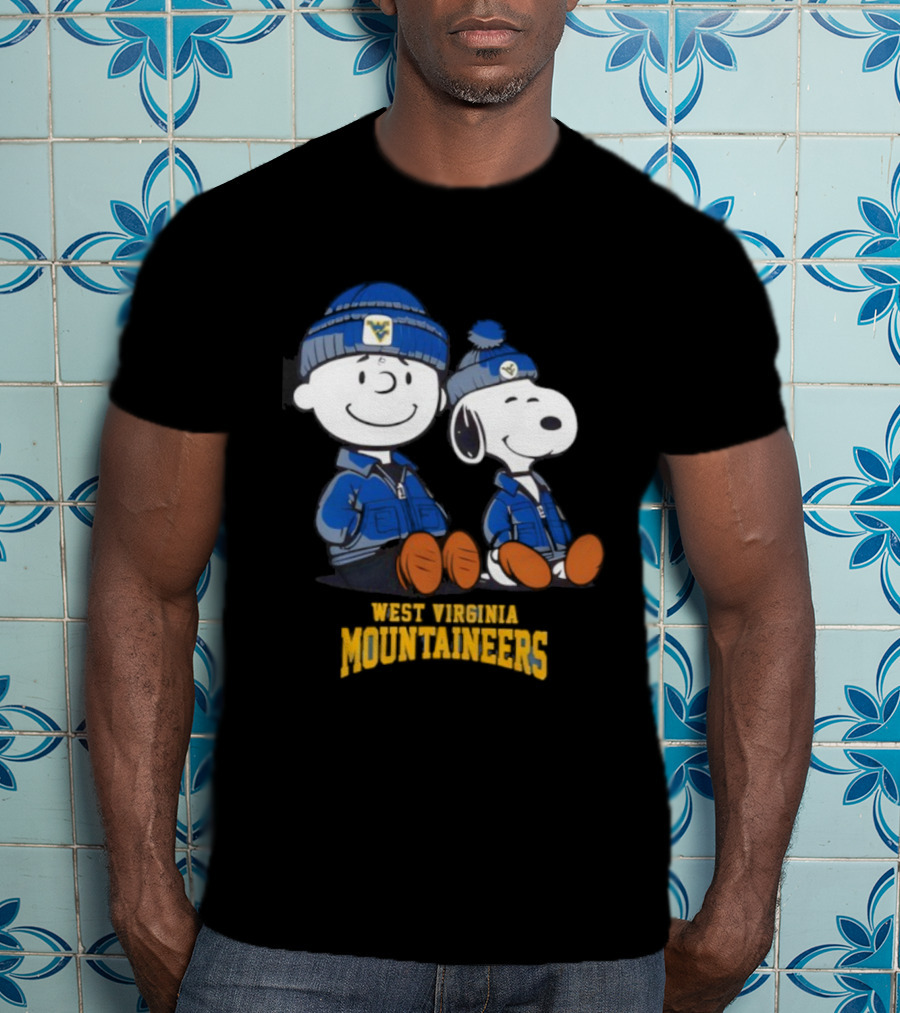West Virginia Mountaineers Snoopy Charlie Brown Collaboration T-Shirt