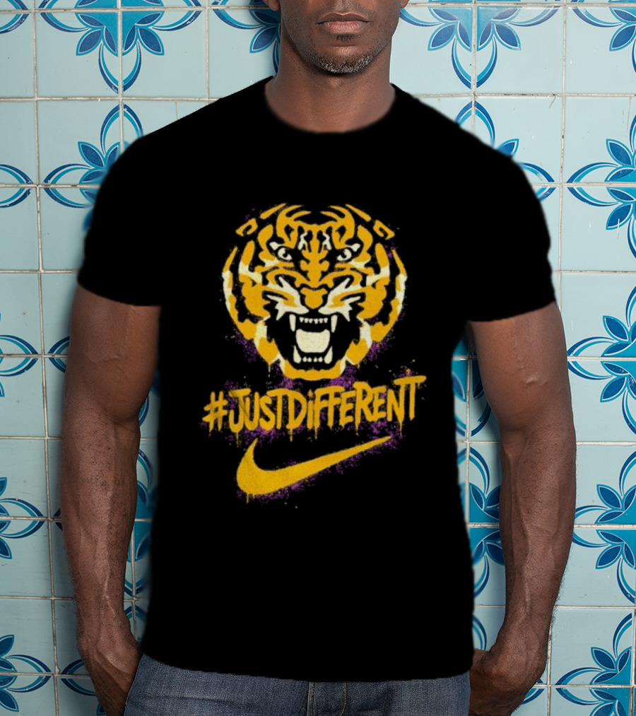 Zubaz Northwest NCAA LSU Tigers Nike Tiger Head JustDifferent T-Shirt