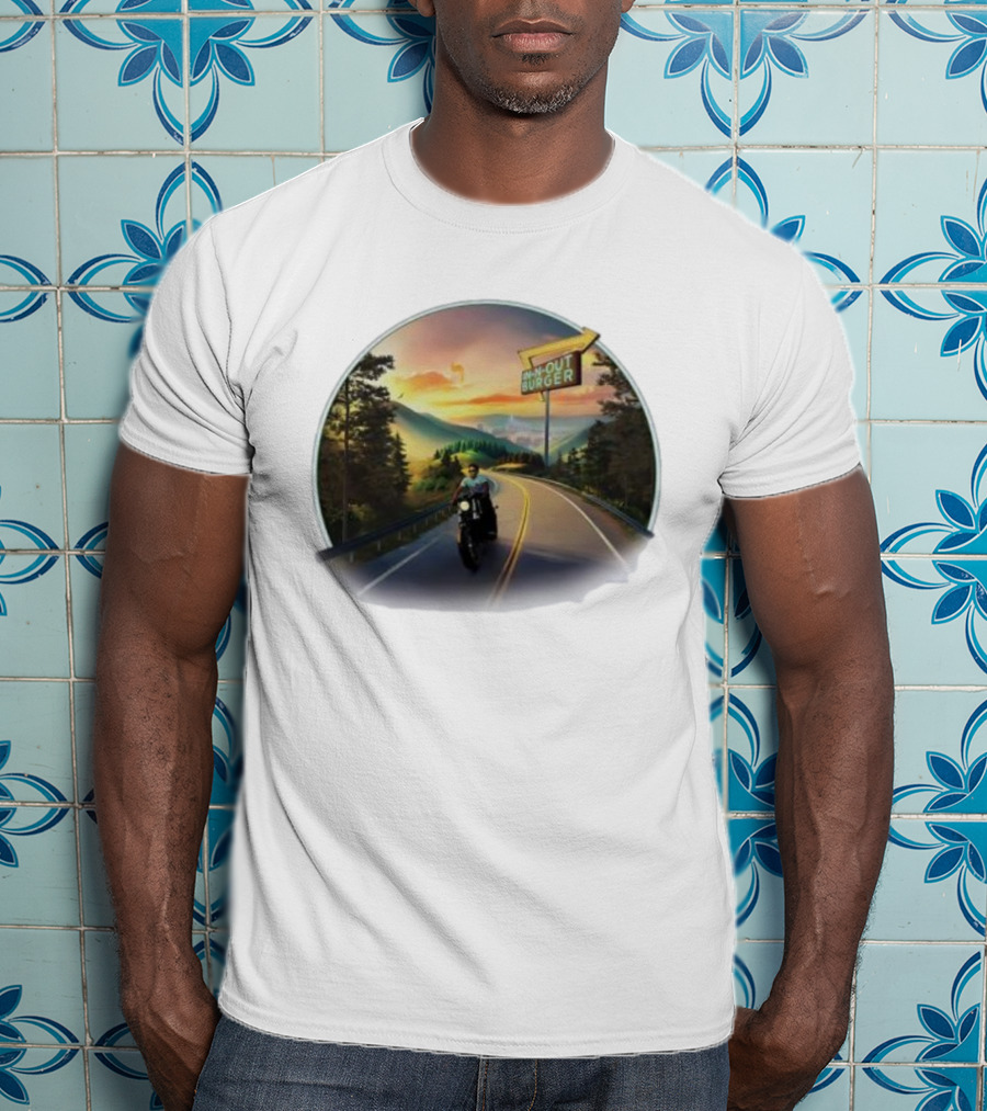 Riding To In-N-Out Burger On Scenic Highway In Tennessee T-Shirt