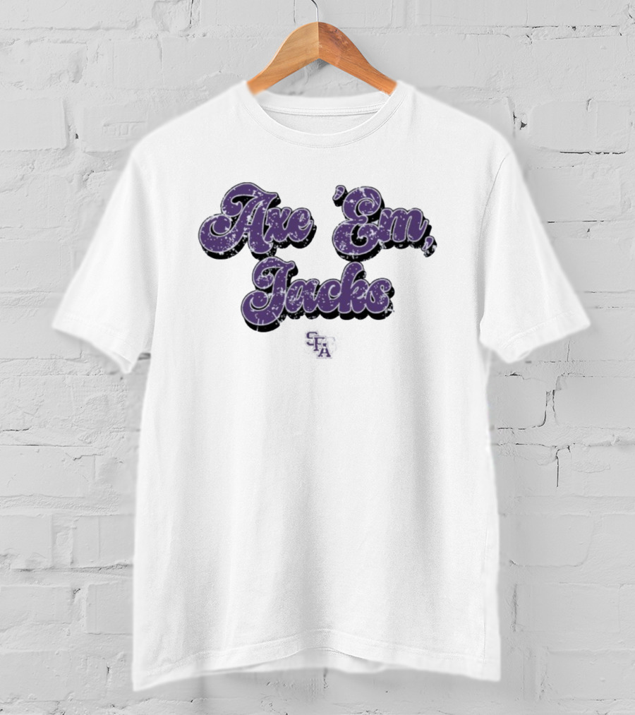 Axe 'Em Jacks Groovy Stephen F. Austin Lumberjacks Retro Style T-Shirt
