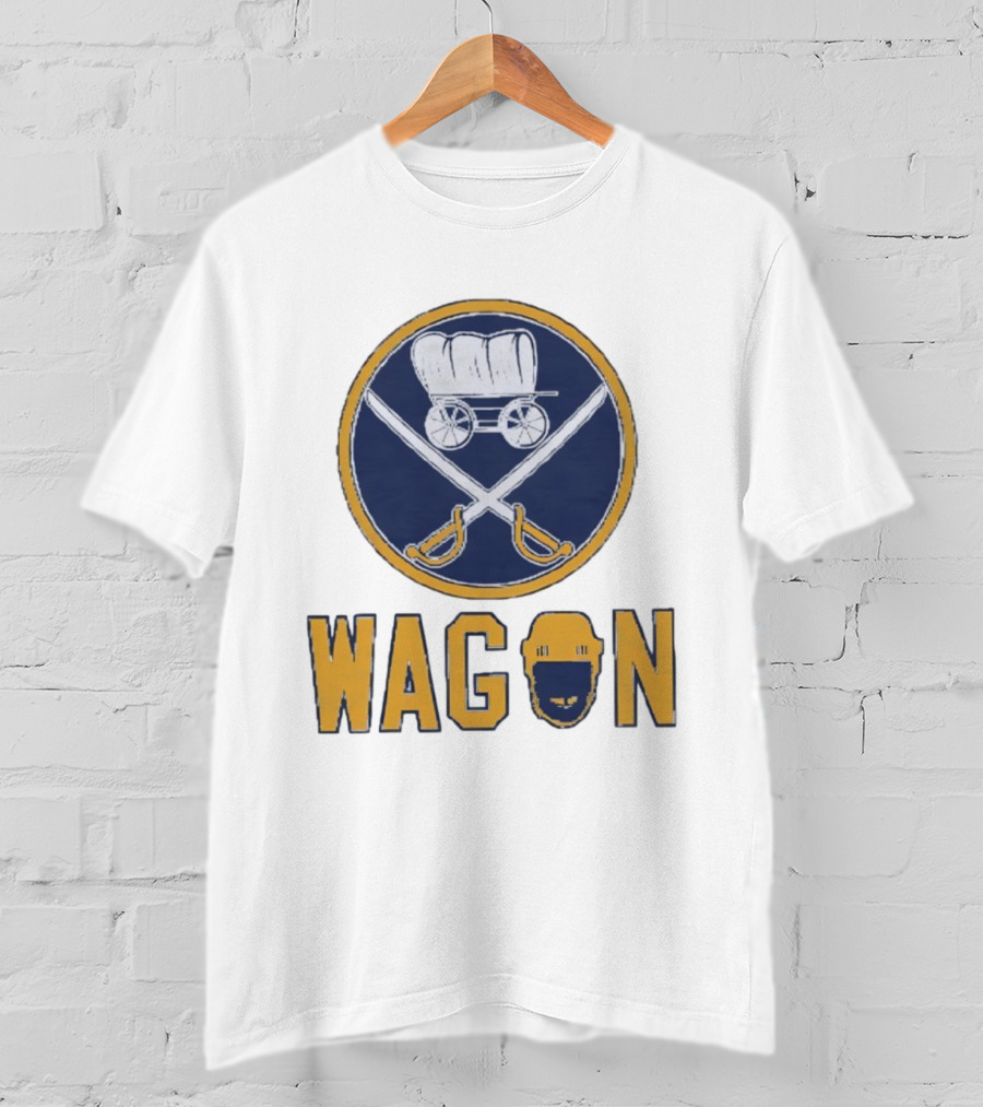 Buffalo Sabres Wagon NHL Parody Hockey Team Icon T-Shirt