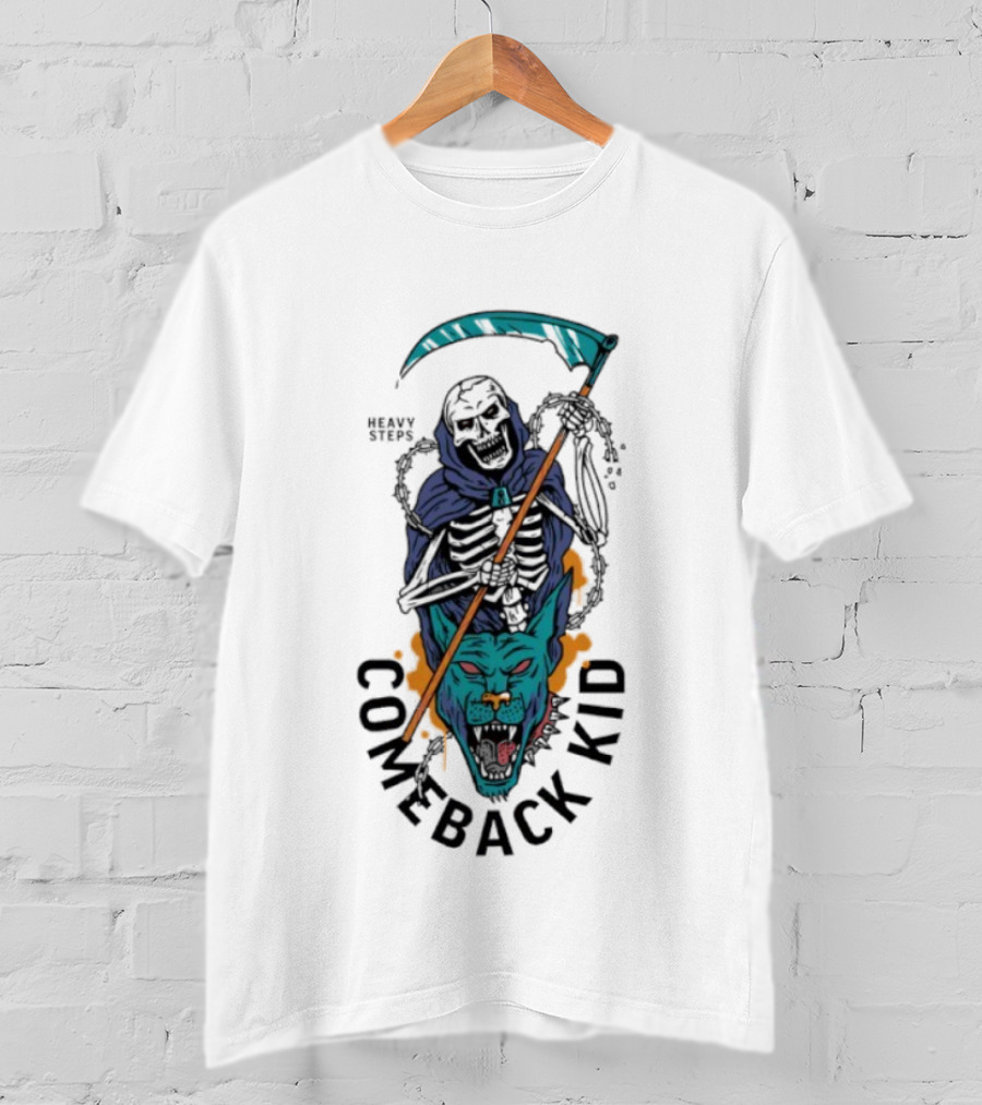 Comeback Kid Heavy Steps Reaper 25 Years Celebration T-Shirt