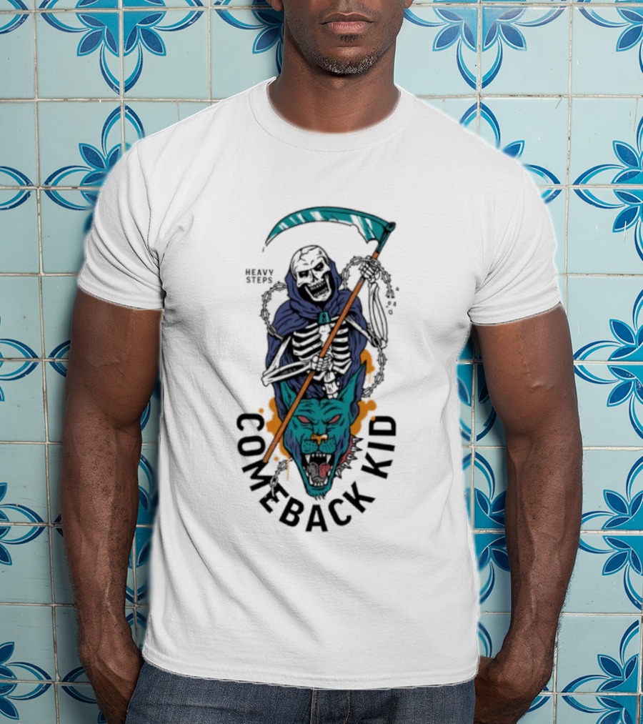 Comeback Kid Heavy Steps Reaper 25 Years Celebration T-Shirt