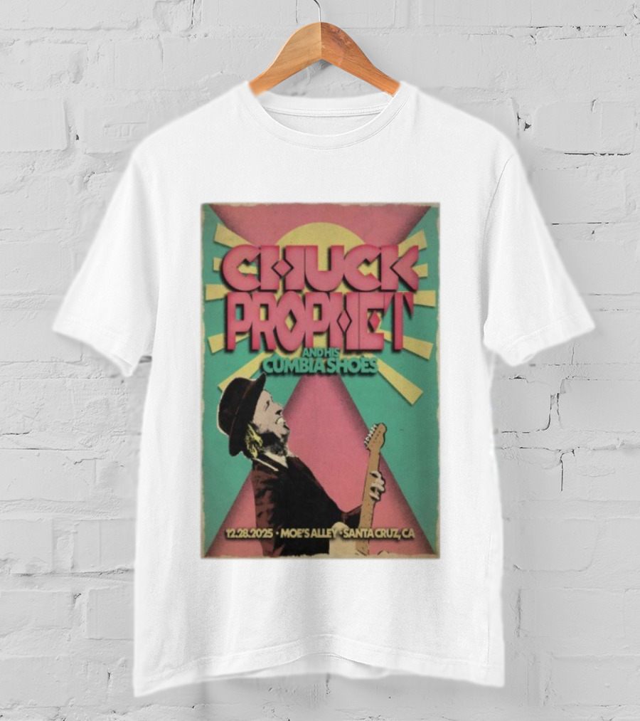 Chuck Prophet And His Cumbia Shoes Moe's Alley Santa Cruz CA 12.28.2025 T-Shirt