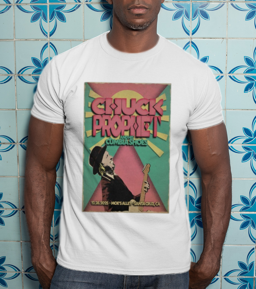 Chuck Prophet And His Cumbia Shoes Moe's Alley Santa Cruz CA 12.28.2025 T-Shirt