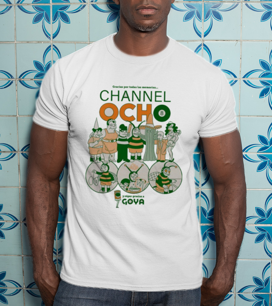 Gracias Por Todas Las Memorias Channel Ocho Characters And Scenes T-Shirt