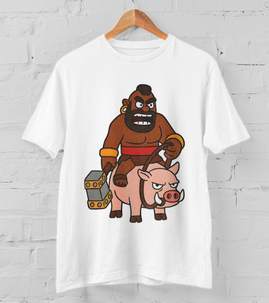 Hog Rider Character From Clash Royale Game T-Shirt