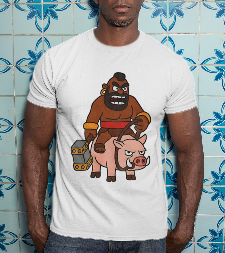 Hog Rider Character From Clash Royale Game T-Shirt