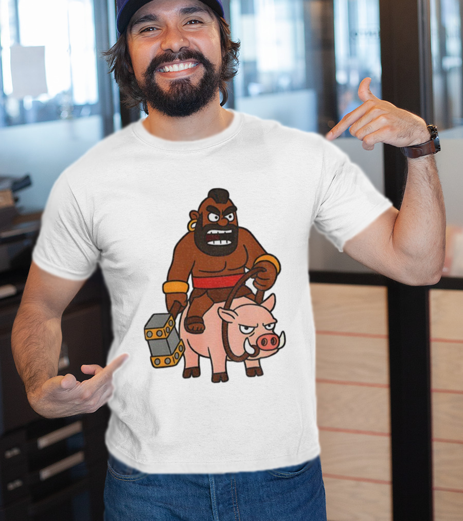 Hog Rider Character From Clash Royale Game T-Shirt