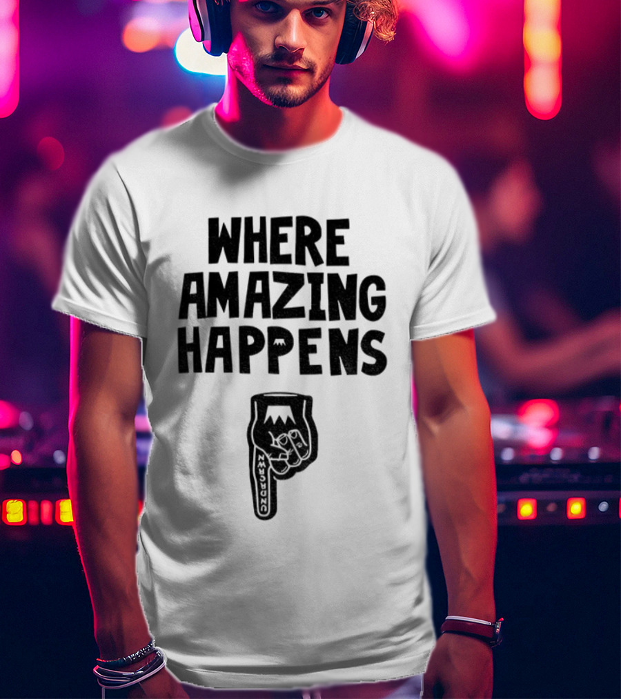 Kevin Durant Where Amazing Happens Finger Pointing Text T-Shirt