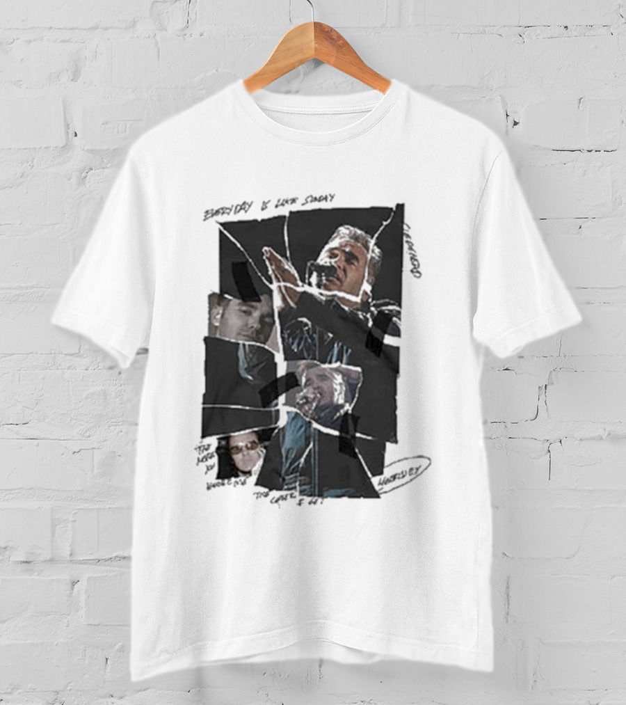 Morrissey Everyday Is Like Sunday Collage Torn Imagery T-Shirt