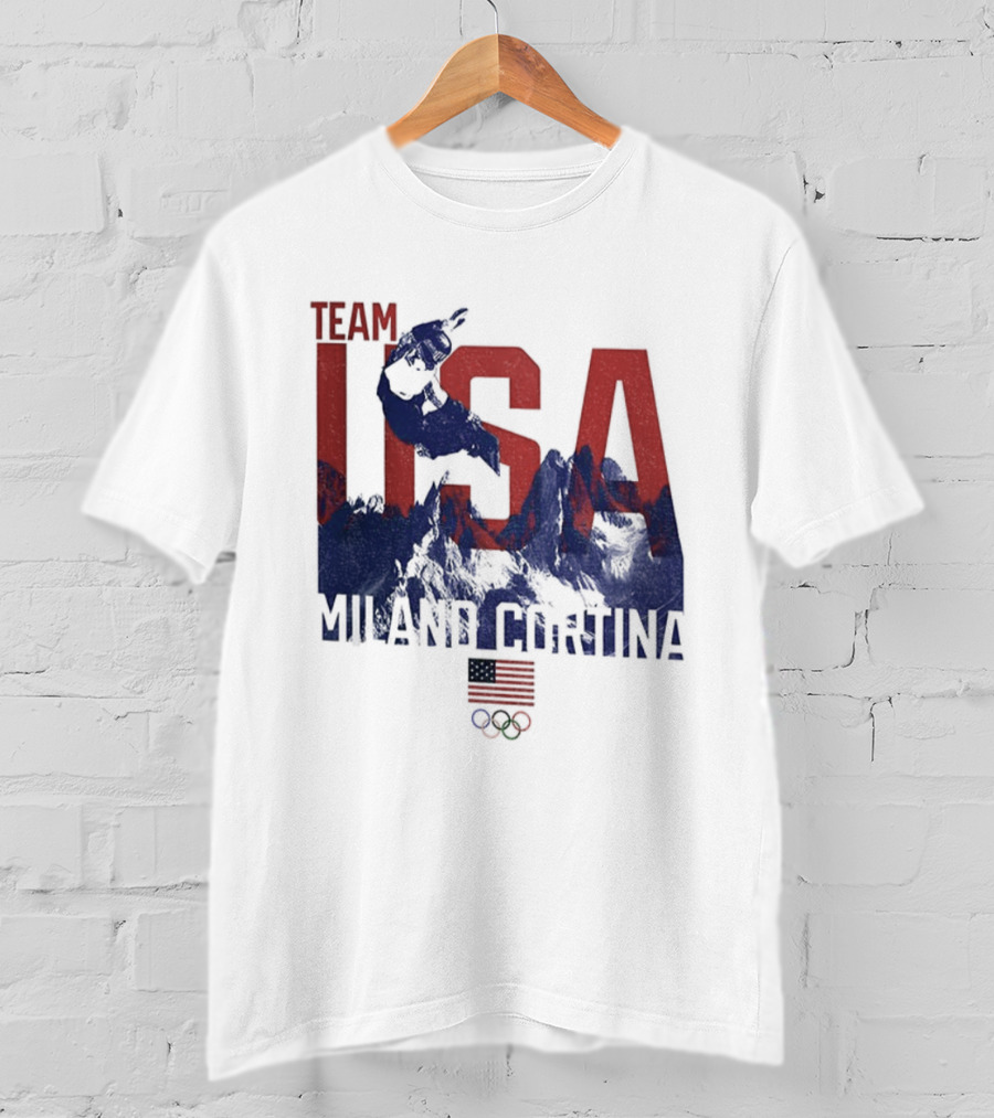 Team USA Olympic 2026 Milano Cortina American Flag T-Shirt