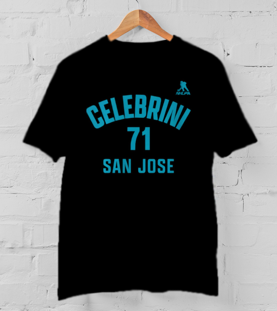 Macklin Celebrini 71 San Jose Sharks NHLPA T-Shirt