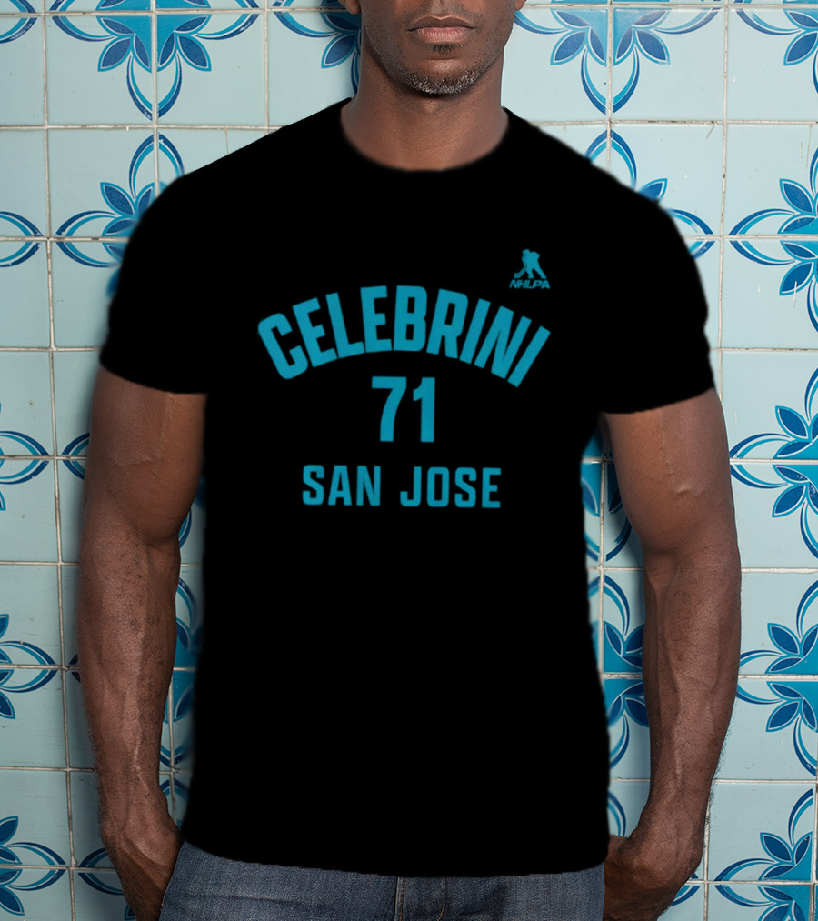 Macklin Celebrini 71 San Jose Sharks NHLPA T-Shirt