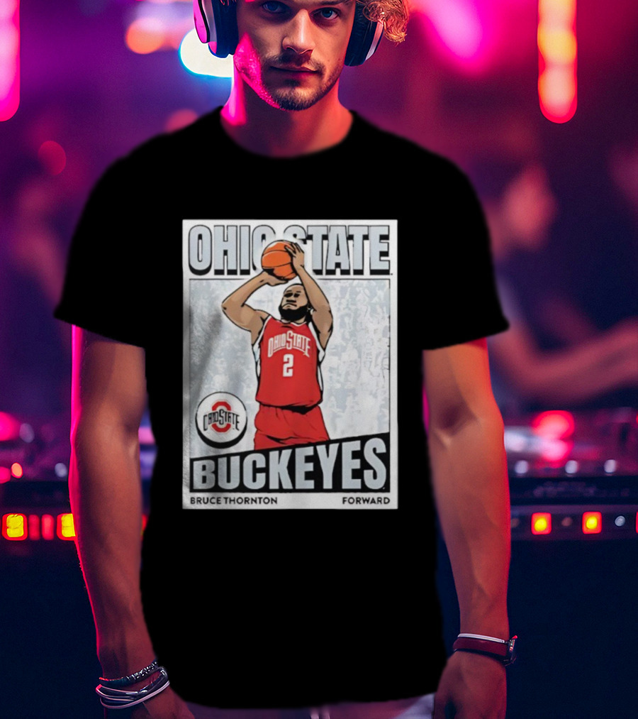 Ohio State Buckeyes Bruce Thornton Basketball Forward Nummer 2 T-Shirt