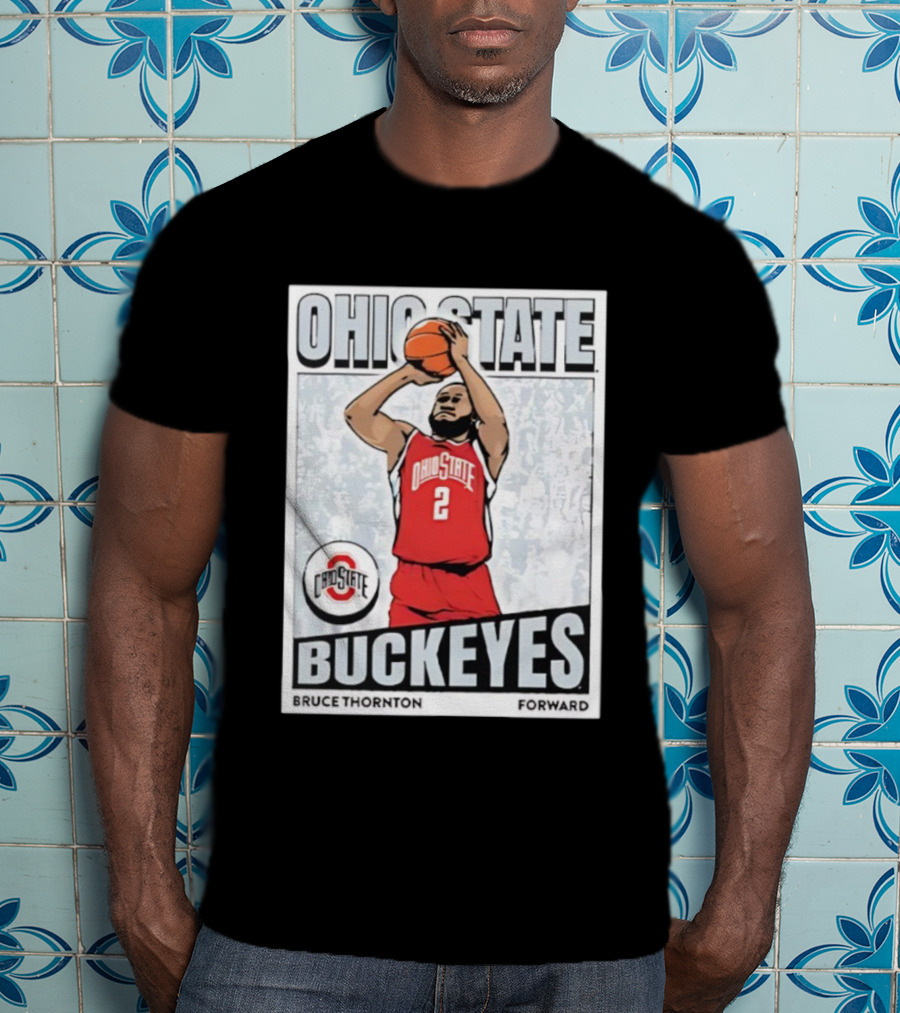 Ohio State Buckeyes Bruce Thornton Basketball Forward Nummer 2 T-Shirt