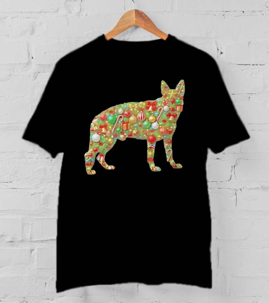 Buddy And Pals Decorative Dog With Christmas Ornament Tree T-Shirt