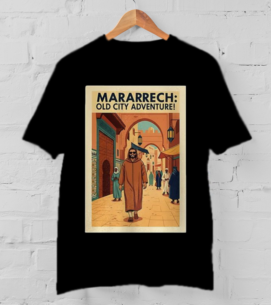 MARARRECH Old City Adventure Vintage Medina Travel Appeal T-Shirt