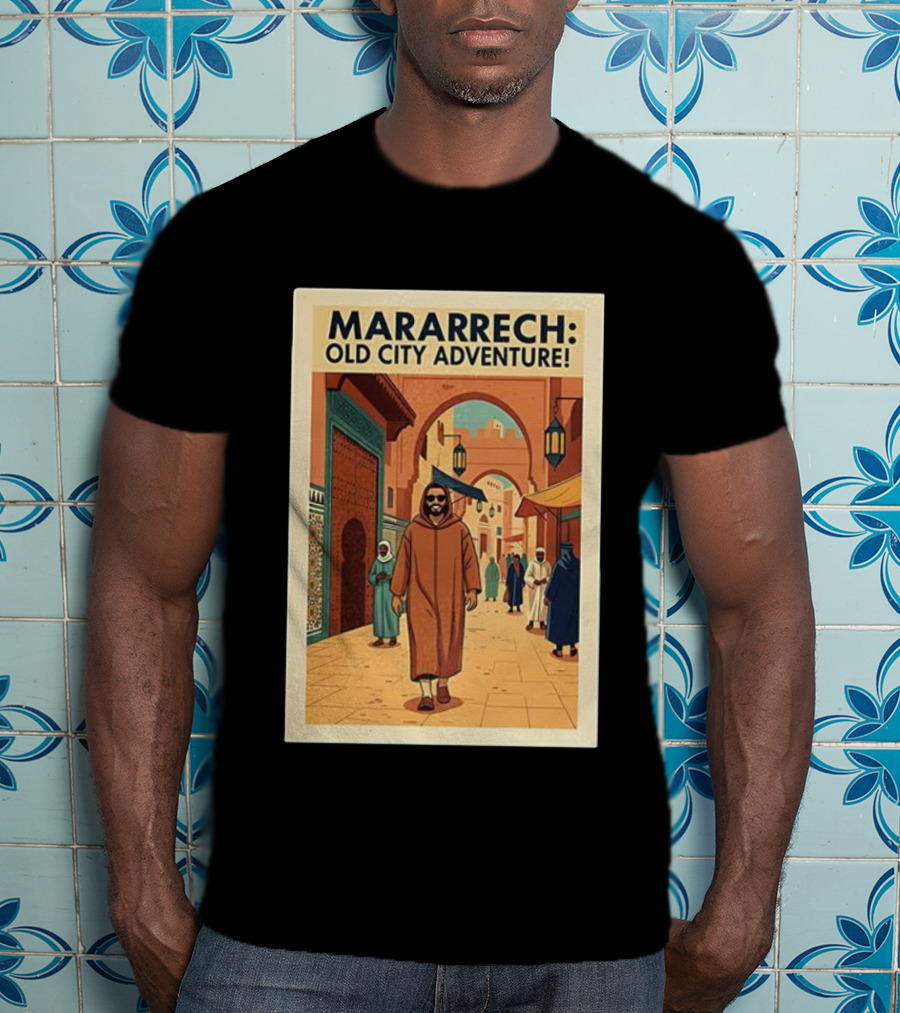 MARARRECH Old City Adventure Vintage Medina Travel Appeal T-Shirt